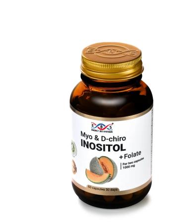 Energy Bio Systems Myo and d-hiro inositol + folate 1000 mg 60 capsules - Buy Online on GoSupps.com
