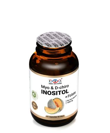 Energy Bio Systems Myo and d-hiro inositol + folate 1000 mg 60 capsules - Buy Online on GoSupps.com