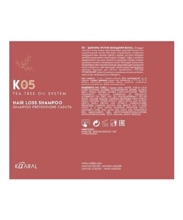 Kaaral Shampoo against hair loss K05 Hair Loss Shampoo 250ml - Buy Online on GoSupps.com