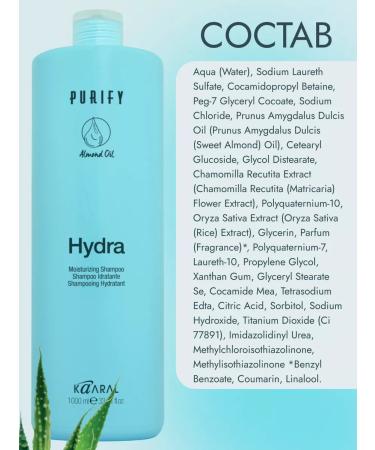 Kaaral Moisturizing shampoo Purify Hydra Shampoo 1000 ml - Buy Online on GoSupps.com