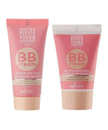 BBcreamsBench BB face cream Belita Young Photoshop 2 pcs - Buy Online on GoSupps.com