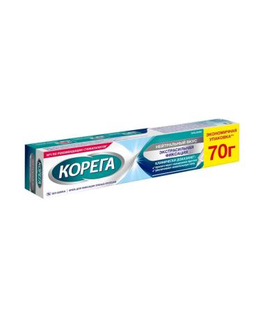 Korega Cream for fixing dentures Neutral taste 70 grams