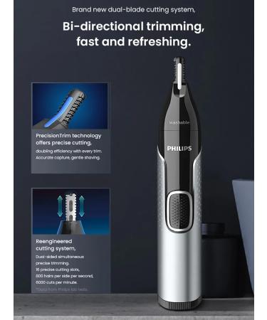 PHILIPS PHPNT5600 Nose Hair Trimmer Rotate Cutter Head No Hurt Skin - Buy Online on GoSupps.com