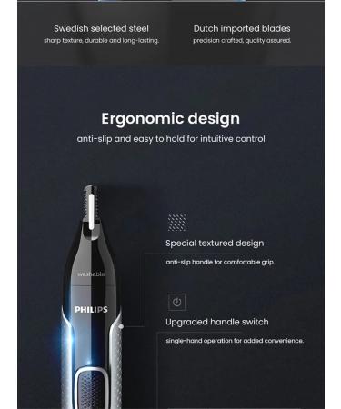PHILIPS PHPNT5600 Nose Hair Trimmer Rotate Cutter Head No Hurt Skin - Buy Online on GoSupps.com
