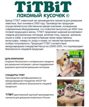 TiTBiT Goodies for cats of a pillow with beef 60 g - Buy Online on GoSupps.com