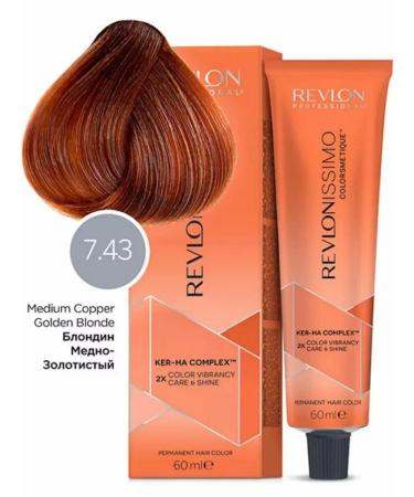 Revlon Professional Cream-painting 7.43 Blond Copper-gold 60 ml - Buy Online on GoSupps.com