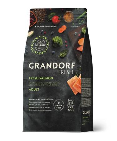 Grandorf fresh Adult dry food for cats salmon fillet with a battery of 2 kg