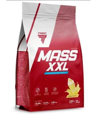 Trec Nutrition Gainer for gaining mass Mass XXL Banana 1 kg - Buy Online on GoSupps.com