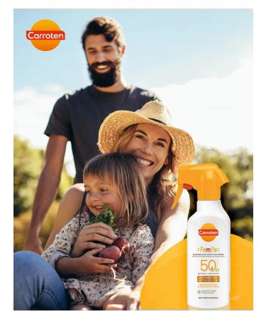 Carrots Sunny milk for the whole family SPF 50 270ml - Buy Online on GoSupps.com