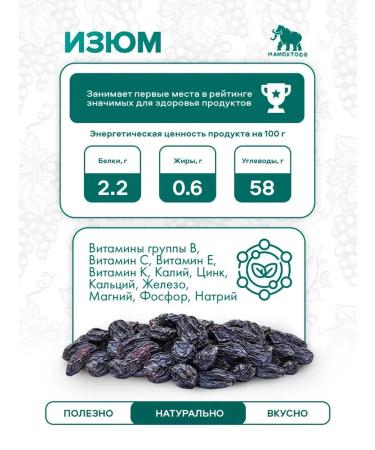 Mamontoff Raisins black 250g - Buy Online on GoSupps.com