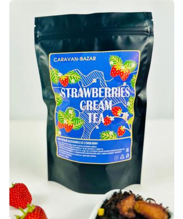 CARAVAN-BAZAAR Black black -leaf strawberries with cream 100 g
