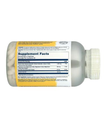 Solaray Calcium magnesium and zinc 250 plant capsules - Buy Online on GoSupps.com