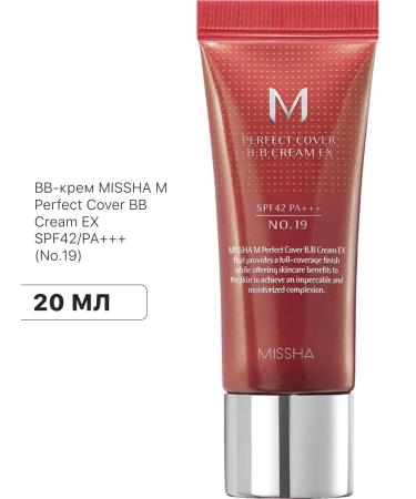 MISSHA BB-scream M Perfect Cover BB Cream EX SPF42 PA +++ No.19