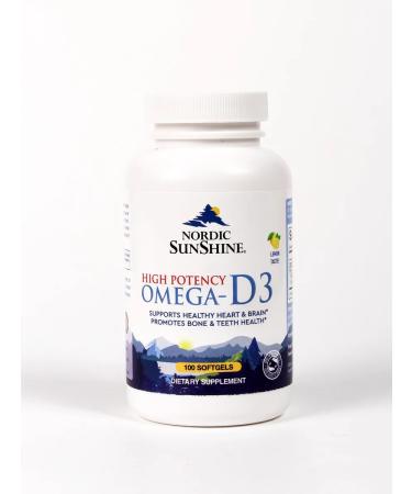 Nordic SunShine Omega -3 d3 100 capsules of fish oil - Buy Online on GoSupps.com