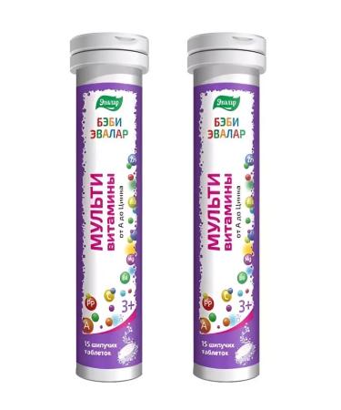 Evalar Baby multivitamins from A to Zn 15 tablets 3 pcs