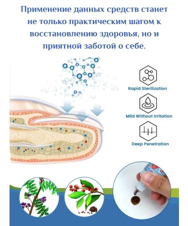 Antibacterial fluid for the treatment of ingrown nails 5 pcs - Buy Online on GoSupps.com