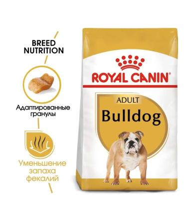 ROYAL CANIN Bulldog Adult for dogs of breed bulldog from 12 months 12 kg - Buy Online on GoSupps.com