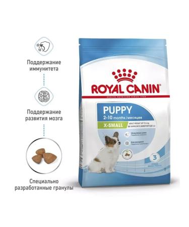 ROYAL CANIN Dry Feed X-Small Puppy for small puppies 2-10 months 3 kg - Buy Online on GoSupps.com