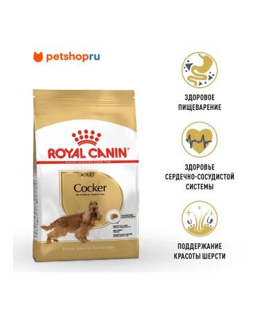 ROYAL CANIN Cocker Adult for dogs of the breed Coker-Spaniel from 1 year 3kg