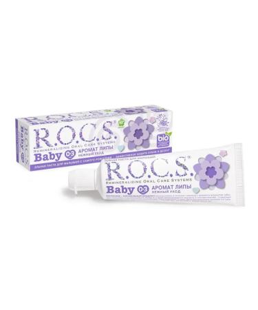 ROCS Toothpaste for babies Tender care aroma linden 4