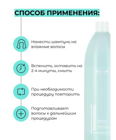 Kapous Professional Shampoo for all types of hair cabus 1050 ml - Buy Online on GoSupps.com