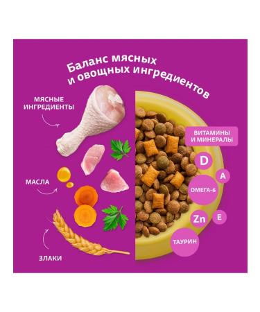 WHISKAS Dry food with chicken and turkey for adult cats 8 - Buy Online on GoSupps.com