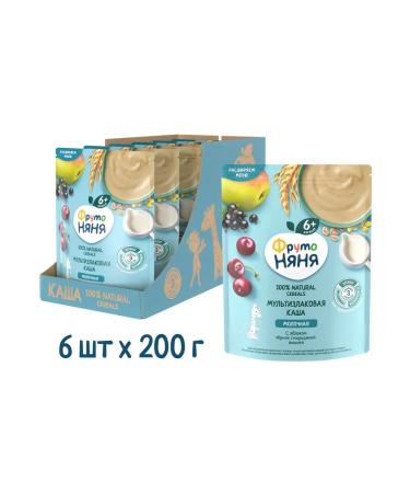 Frutonyanya Porridge Multicarp Milk with an apple cherry and - Buy Online on GoSupps.com