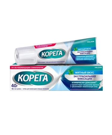 Korega Cream for fixing dentures mint taste 40 g