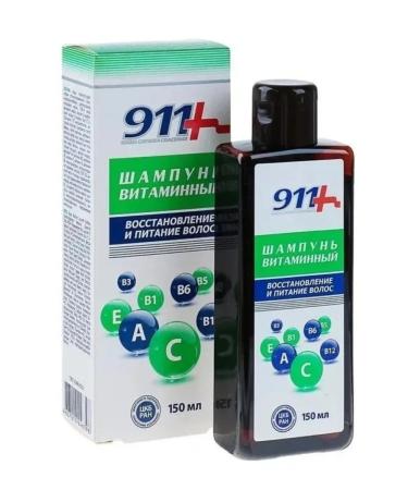 Home first aid kit 911 911 Shampoo vitamin recovery and nutrition 150 ml