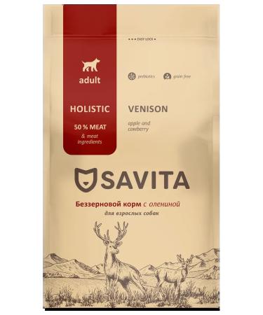 SAVITA Dry food for dogs with venison 400g - Buy Online on GoSupps.com