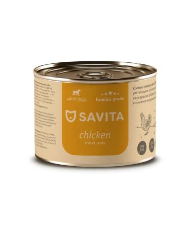 SAVITA Canned food for dogs "chicken" 240 g - Buy Online on GoSupps.com