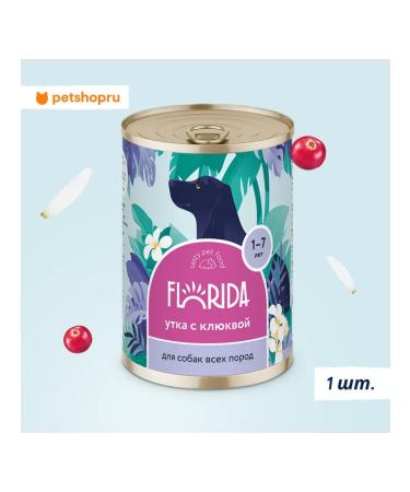 Florida Canned food for dogs duck with cranberries 400 g