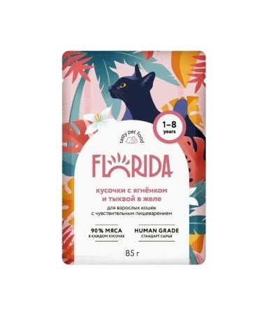 Florida Spiders for cats with sensation. food lamb and pumpkin in jelly 12x85g - Buy Online on GoSupps.com