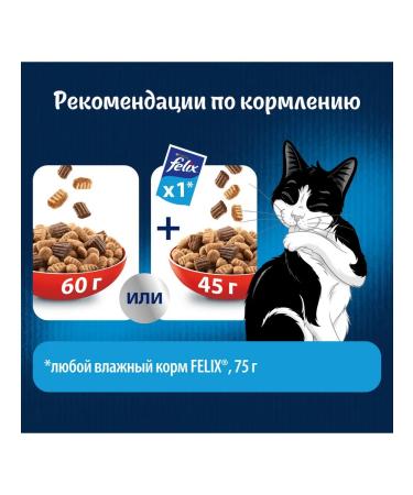FELIX Dry food for adult cats Double yummy with meat - Buy Online on GoSupps.com