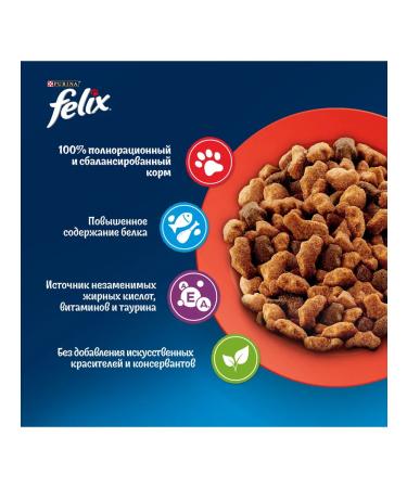FELIX Dry food for adult cats Meat of ease of beef - Buy Online on GoSupps.com