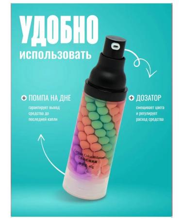 LILLI COSMETICS 6 pcs base base for makeup. Personer 3 in 1 - Buy Online on GoSupps.com