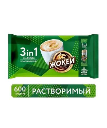 Jockey Classic coffee 3 in 1 soluble in sticks 12 g x 50 - Buy Online on GoSupps.com