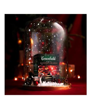 Greenfield Black Tea Redberry Crumble in bags of 1.8 g x 2 - Buy Online on GoSupps.com