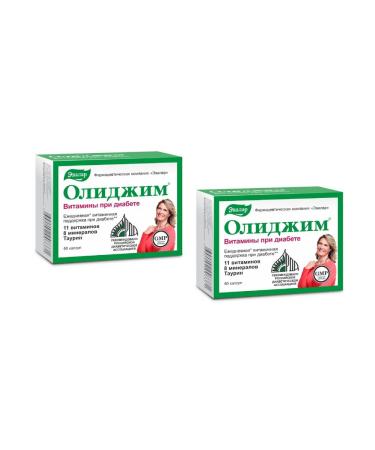 Evalar Olidim vitamins with diabetes 60 capsules 2 pcs