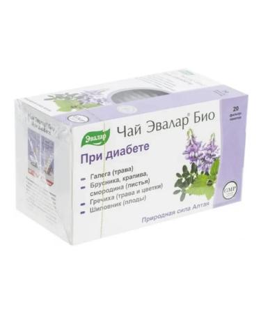 Evalar Bio tea for diabetes 2 units - Buy Online on GoSupps.com
