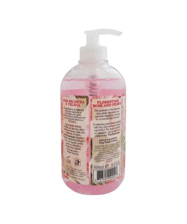 Nesti Dante Romantica Florentine Rose Liquid hand soap for hands and body 500 ml - Buy Online on GoSupps.com