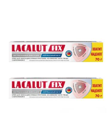 Cream for fixation with prostheses Lacalut Fix Neutral taste 70 g ...