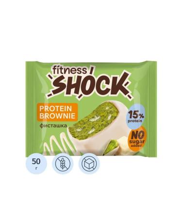 FitnessShock Brownie cookies white chocolate and pistachio