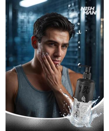 NISHMAN Shaving gel 3 Easy Shave Shaving Gel 400 ml - Buy Online on GoSupps.com