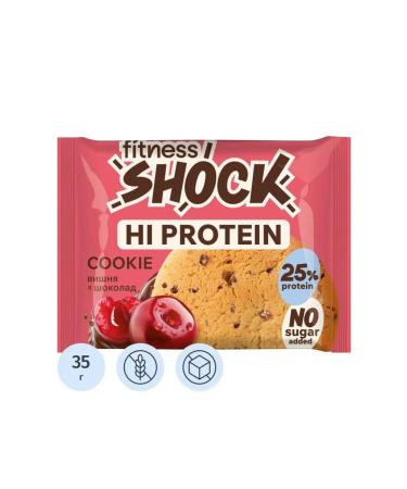 Protein cookies FitnessShock Vishnya-chocolate