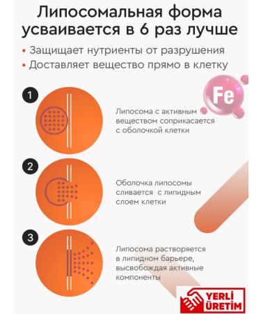 Ekotime Vitals Liposomal iron bisglcinate with vitamin C - Buy Online on GoSupps.com