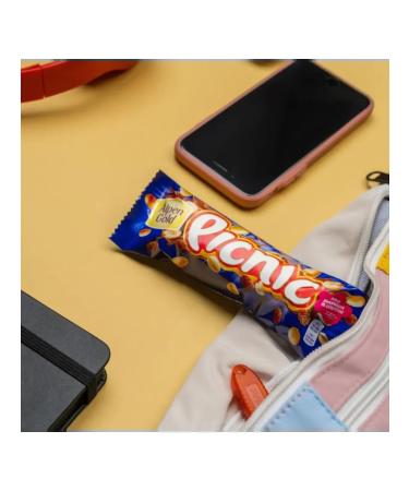 Chocolate bar picnic with peanuts and raisins 35pcs 38g - Buy Online on GoSupps.com
