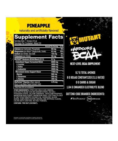 Mutant BCAA 390 g pineapple - Buy Online on GoSupps.com