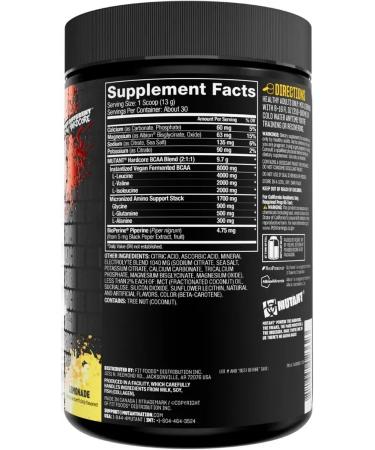 Mutant Amino acids BCAA Hardcore BCAA 390 g of lemonade - Buy Online on GoSupps.com
