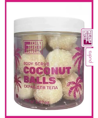 Family Forever Factory Coconut Balls Body Scrub 150 g